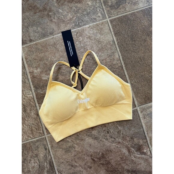 Civil Regime Pastel Yellow Kelly Seamless Bra Size Small - Picture 3 of 7